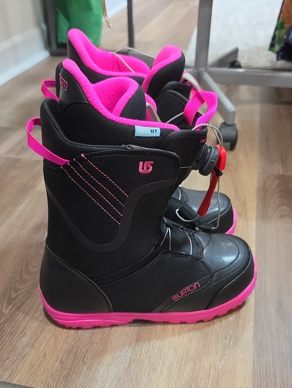 Burton Starstruck Boa Women's Black Pink Snowboard Boots Sz 10